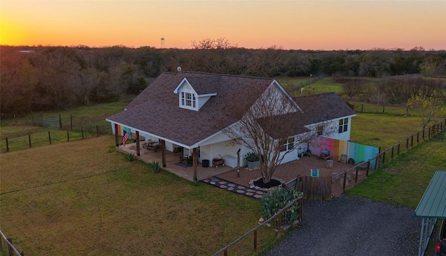 birds eye view of property