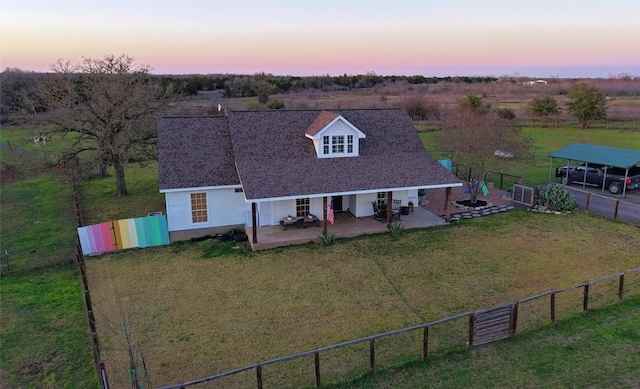 birds eye view of property