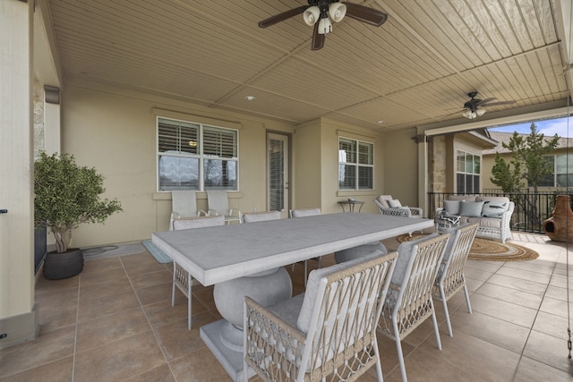 224 Tavish Trl, Austin, TX 78738 - view of patio / terrace featuring a ceiling fan