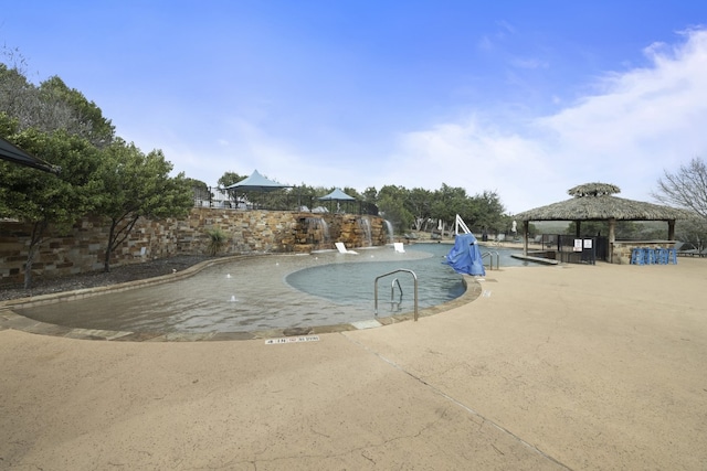 224 Tavish Trl, Austin, TX 78738 - community pool featuring a gazebo and a patio