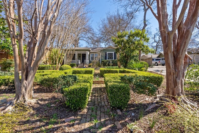 view of front of property with a porch