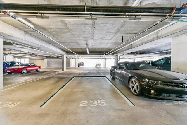 view of parking deck