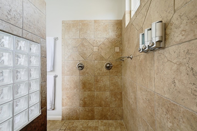 full bathroom with walk in shower