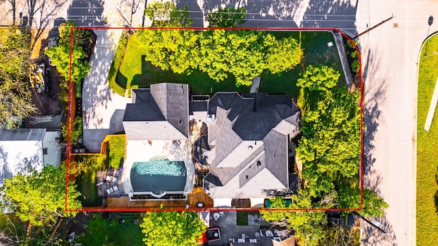 1601 Forest St, Georgetown, TX 78626 - aerial overview of property's location with property boundaries highlighted