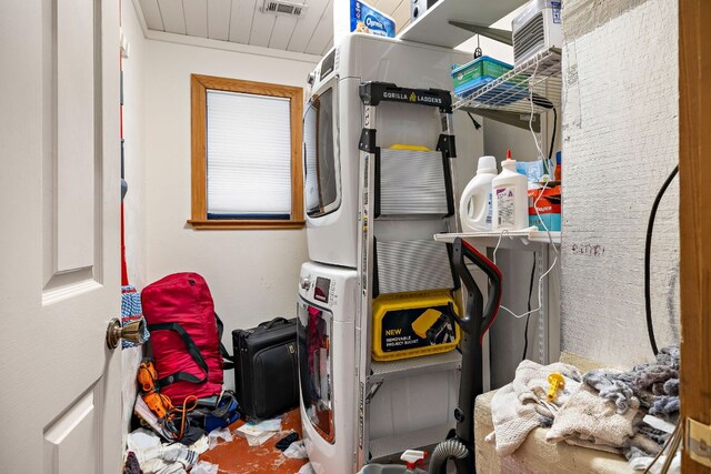 1811 Waterston Ave, Austin, TX 78703 - storage featuring stacked washer / drying machine