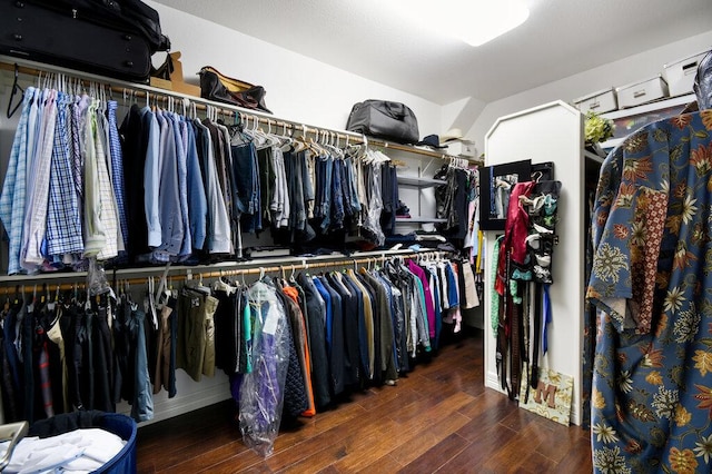 9512 Palmbrook Dr, Austin, TX 78717 - spacious closet featuring wood finished floors
