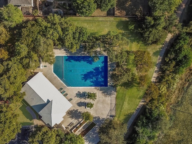 9512 Palmbrook Dr, Austin, TX 78717 - bird's eye view of a pool
