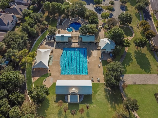 9512 Palmbrook Dr, Austin, TX 78717 - bird's eye view of a pool