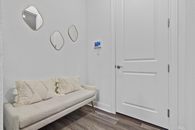 4737 Modena Bay Bnd, Leander, TX 78641 - living area featuring wood finished floors and baseboards