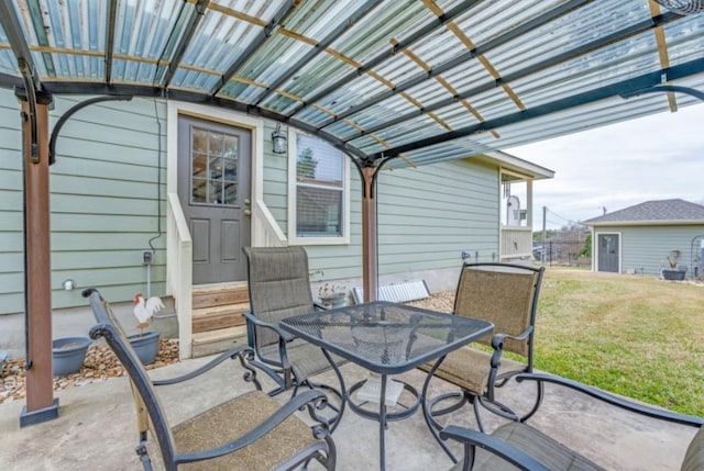 view of patio / terrace with outdoor dining space