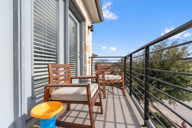 view of balcony