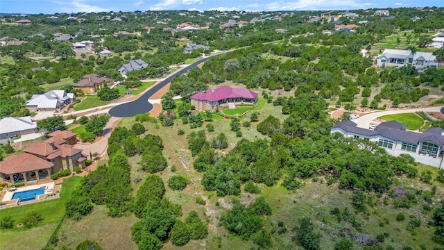 drone / aerial view with a residential view