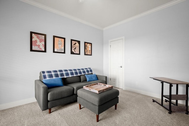 3660 Stagecoach Ranch Loop, Dripping Springs, TX 78620 - living room with crown molding, carpet flooring, and baseboards
