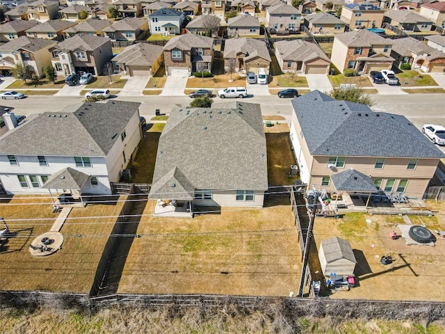 aerial view featuring a residential view