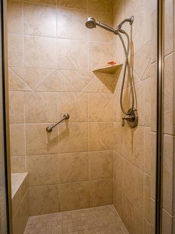 full bathroom with a stall shower