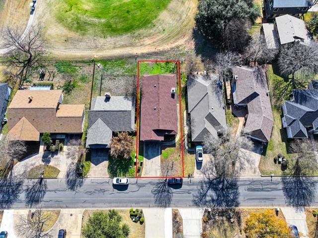 aerial view featuring a residential view