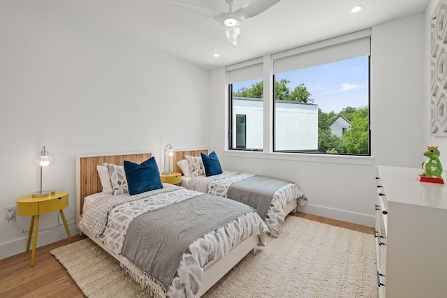 1706 Goodrich Ave Unit A, Austin, TX 78704 - bedroom featuring wood finished floors and recessed lighting