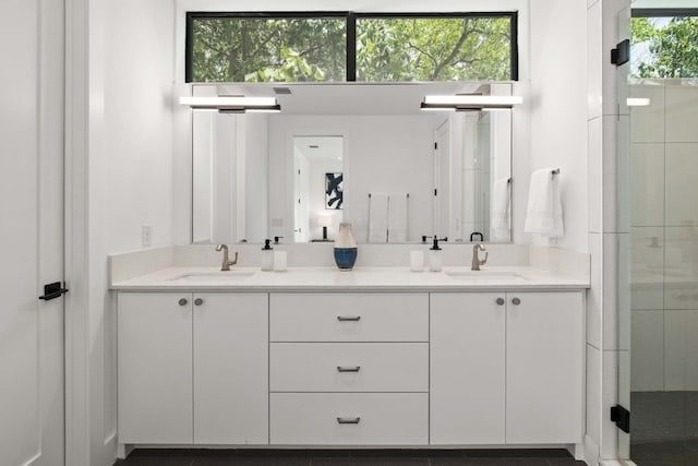 1706 Goodrich Ave Unit A, Austin, TX 78704 - full bath featuring double vanity and a stall shower