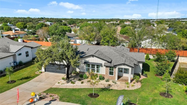 birds eye view of property featuring a residential view