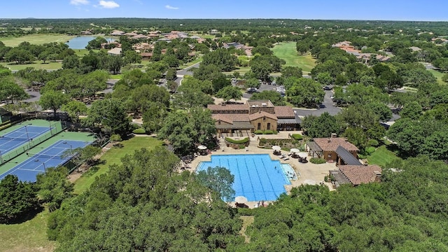 1000 Flint Ridge Trl, Georgetown, TX 78628 - drone / aerial view of a pool