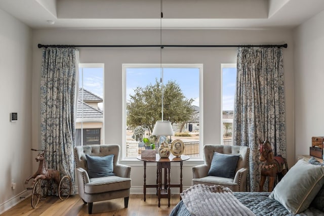1000 Flint Ridge Trl, Georgetown, TX 78628 - sitting room with wood finished floors and baseboards