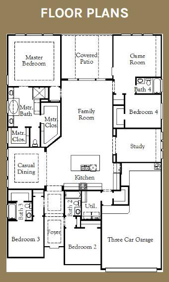 1832 Camay St, Leander, TX 78641 - view of home floor plan