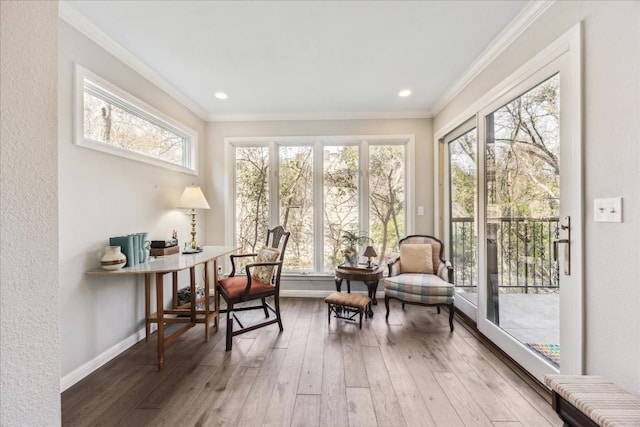 sunroom with a wealth of natural light