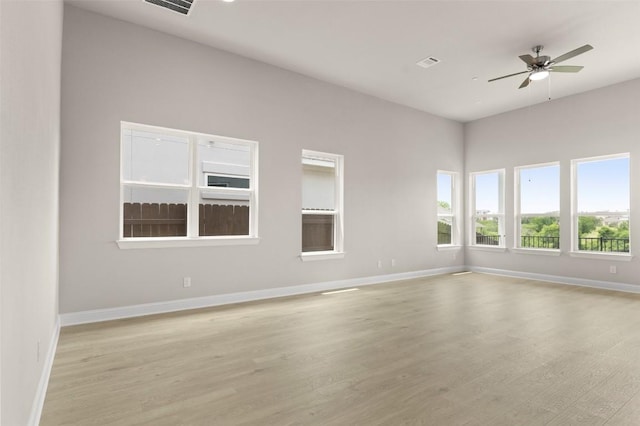 600 C-Bar Ranch Trl, Cedar Park, TX 78613 - unfurnished room with baseboards, light wood finished floors, and a ceiling fan
