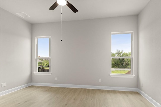 600 C-Bar Ranch Trl, Cedar Park, TX 78613 - unfurnished room featuring light wood-style flooring, a ceiling fan, and baseboards