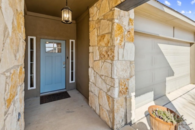 4337 Buffalo Ford Rd, Georgetown, TX 78628 - property entrance with stone siding