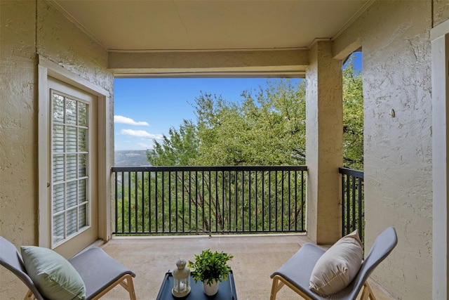 view of balcony