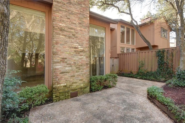 view of patio / terrace with fence