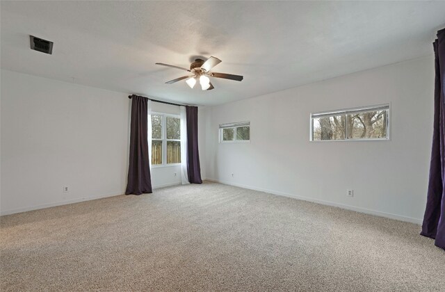 10309 Wommack Rd, Austin, TX 78748 - spare room with ceiling fan and light carpet