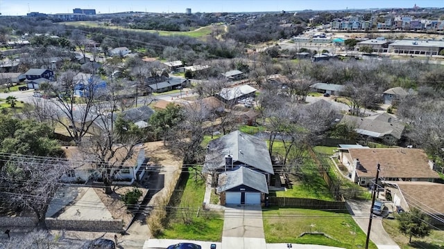 drone / aerial view featuring a residential view