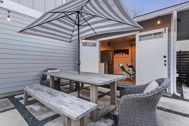 view of patio / terrace with outdoor dining space