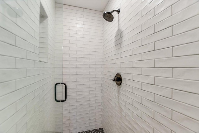 full bathroom with a stall shower