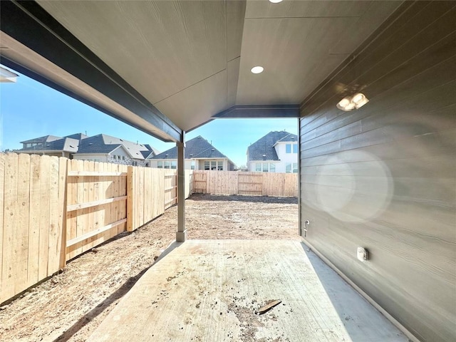 view of patio / terrace featuring a fenced backyard