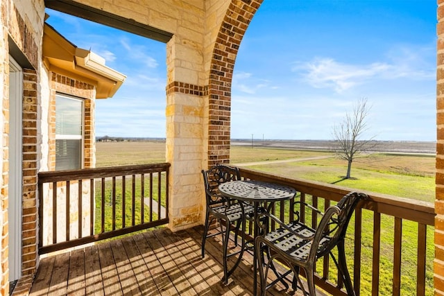 3622 N Fm 486, Thorndale, TX 76577 - wooden terrace with a view of rural / pastoral area