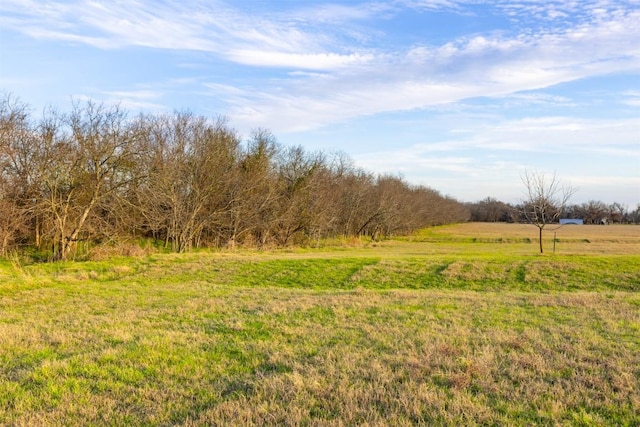 view of yard featuring a rural view