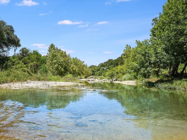 property view of water featuring a view of trees