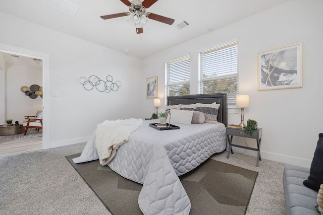 1409 Kneehigh Ln, Georgetown, TX 78633 - bedroom featuring carpet flooring and ceiling fan