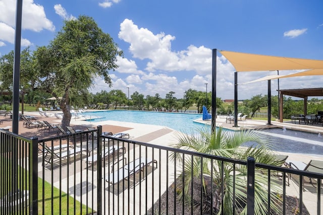 1409 Kneehigh Ln, Georgetown, TX 78633 - community pool featuring a patio area