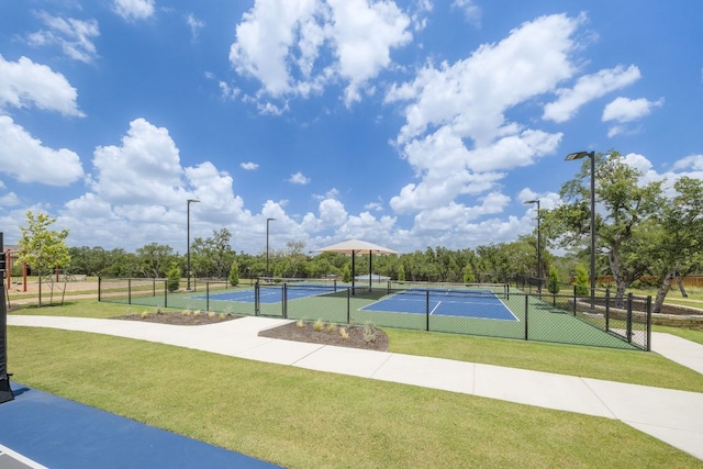 1409 Kneehigh Ln, Georgetown, TX 78633 - view of tennis court