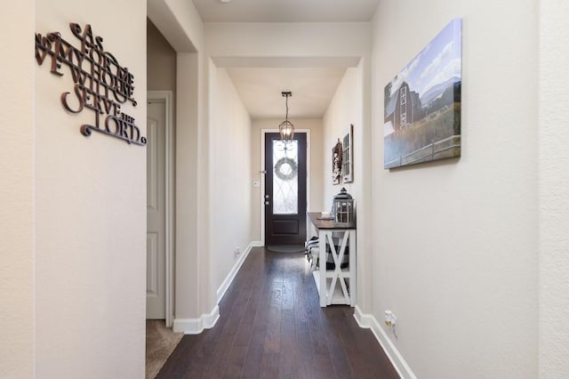 13825 Chester Knl, San Antonio, TX 78253 - entryway with dark wood finished floors and baseboards