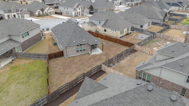 birds eye view of property featuring a residential view