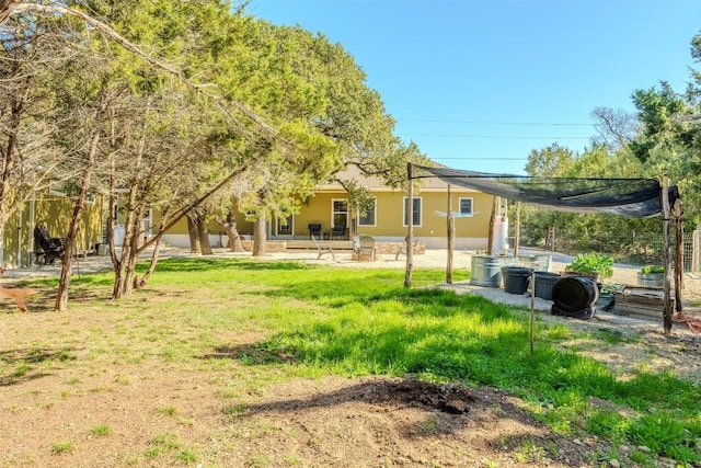 view of yard with a patio area