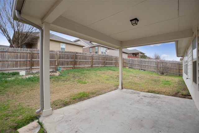 view of patio / terrace with a fenced backyard