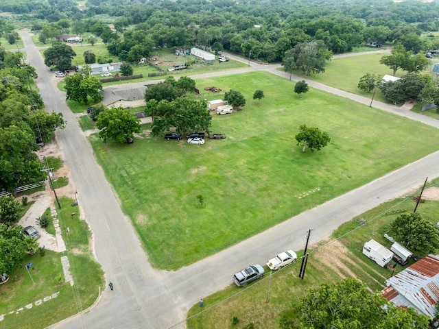 bird's eye view with a rural view