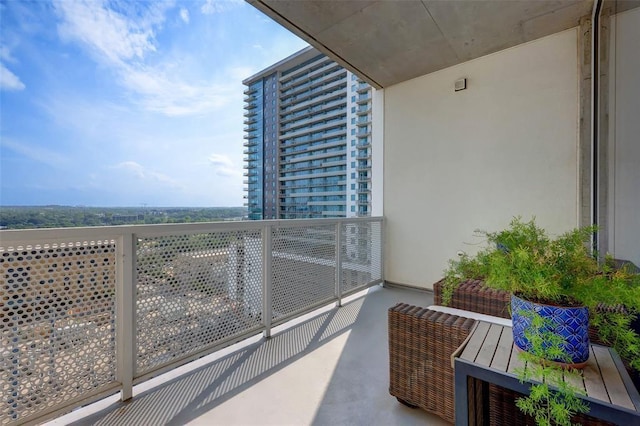 view of balcony