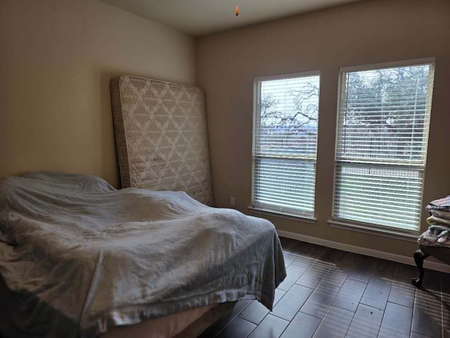 bedroom with baseboards